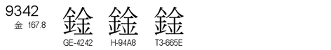 U+9342